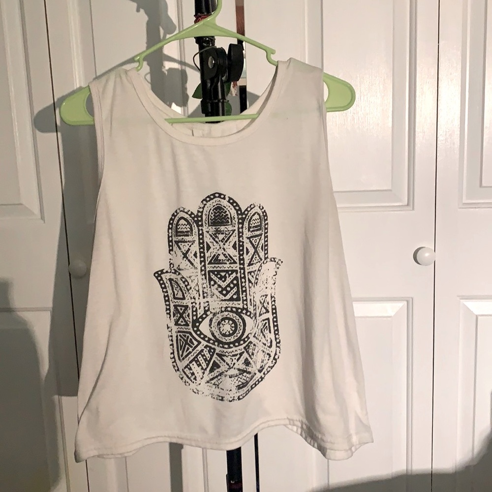 Open back tank top